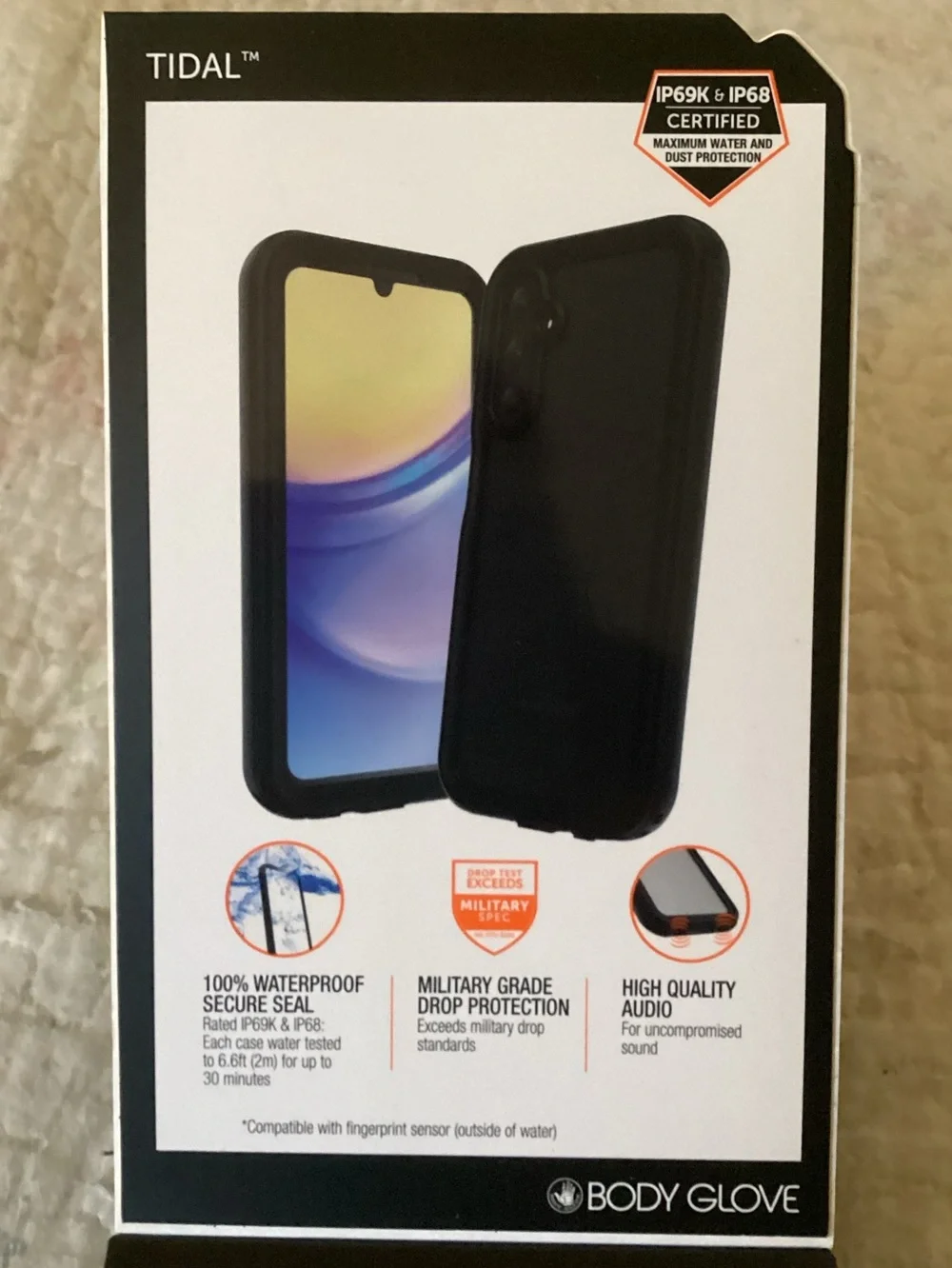 Body Glove Tidal Waterproof Phone Case in Black